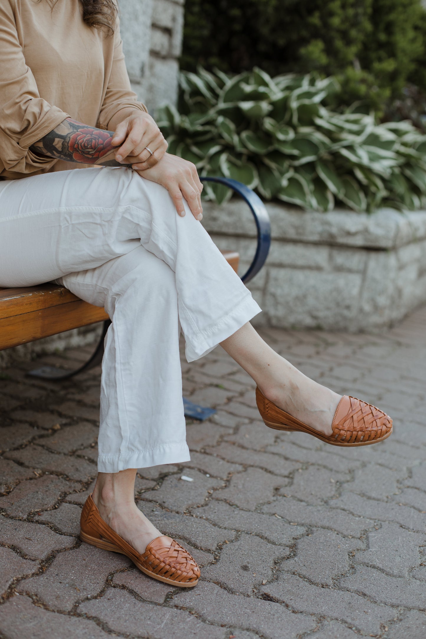 Women on bench