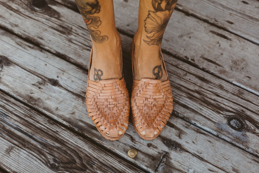 Tan Mexican Huarache Sandal